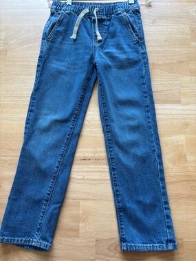 Old Navy Boys Blue Straight-Leg Drawstring Jeans